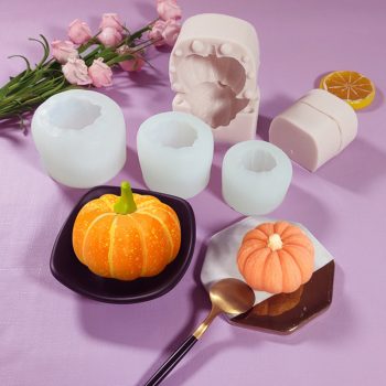 3d pumpkin maple leaf silicone mold diy candle clay resin plaster mould cake baking utensils baking tools